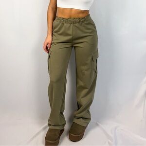 Le Lis Olive Green Cargo Pants